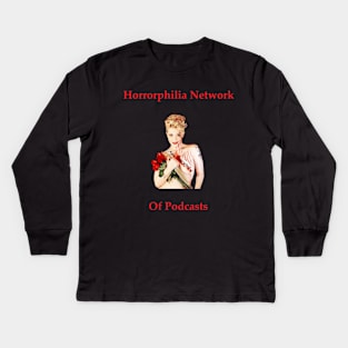 Horrorphilia Network of Podcasts Design #2 Kids Long Sleeve T-Shirt